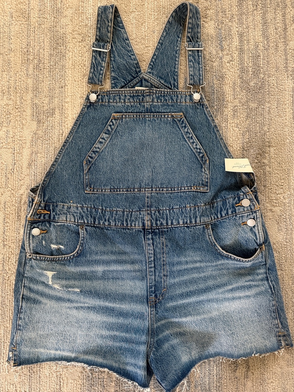 Universal thread Denim Overall Shorts - Blue Jean Shortalls size 14